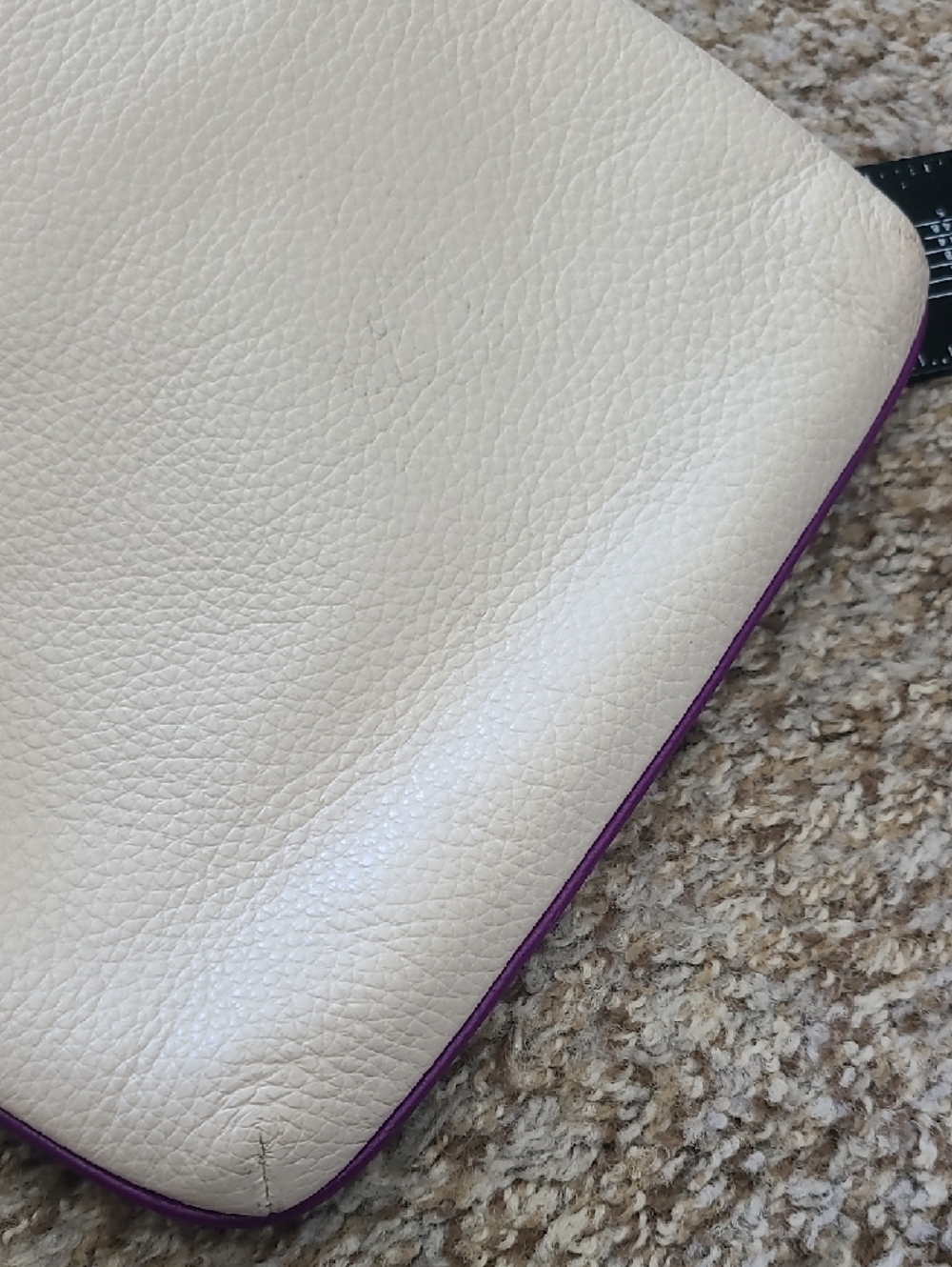 Coach White Leather Crossbody with Rainbow Logo and Brown Strap - Picture 9 of 10